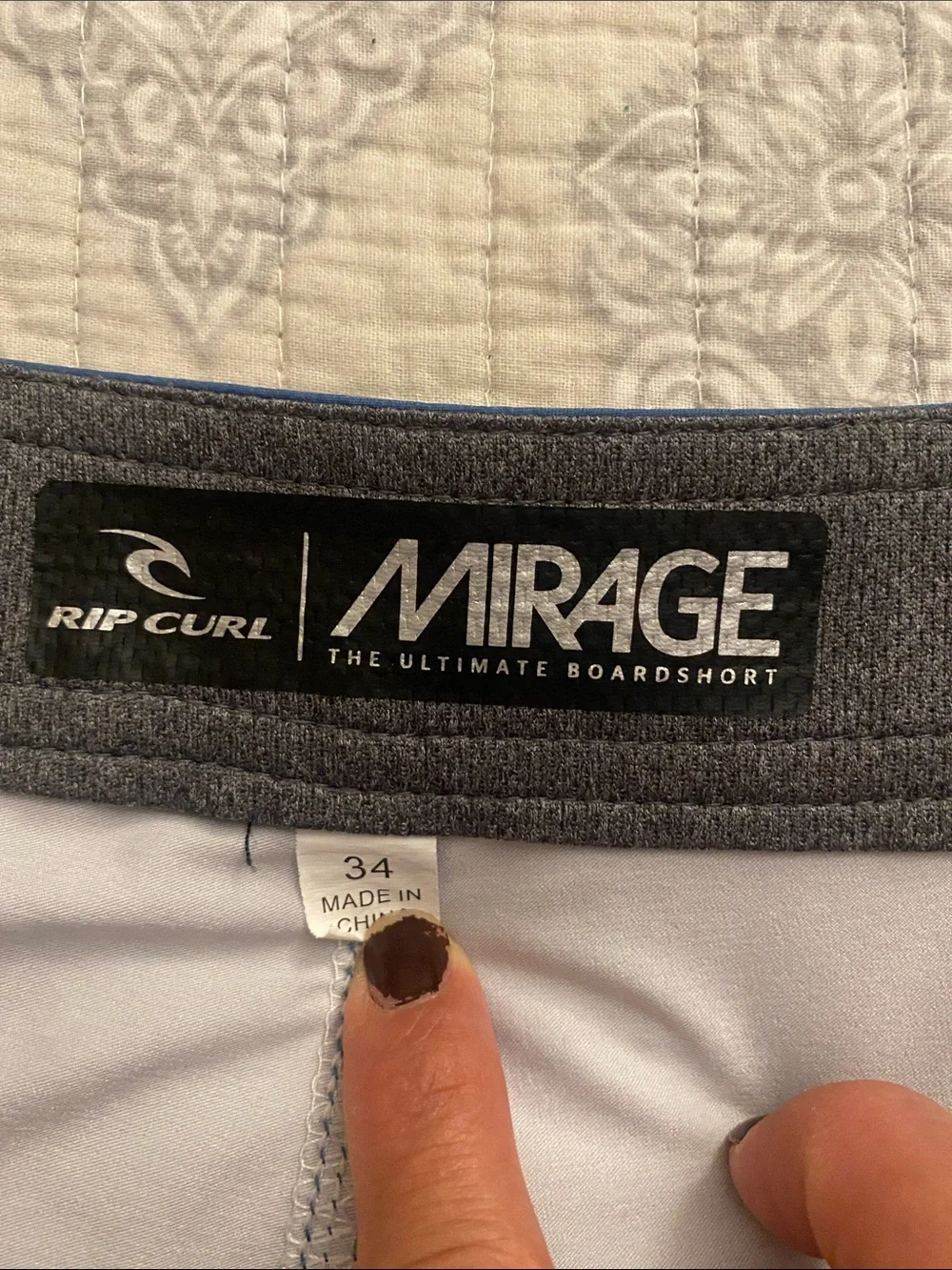 Rip Curl Mirage Blue, Orange & Red Men's Board Shorts